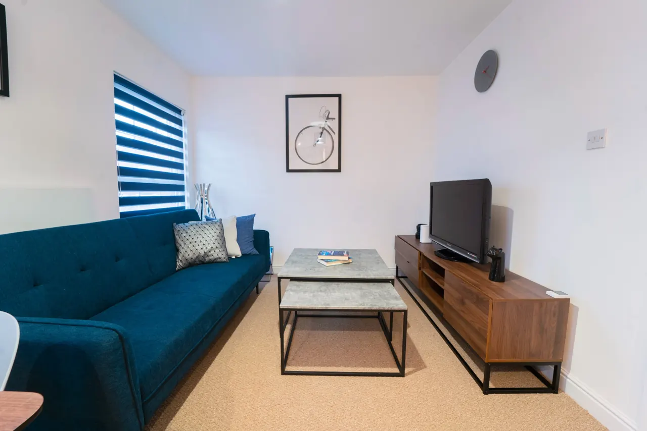 Living room at Hallgate, Wigan
