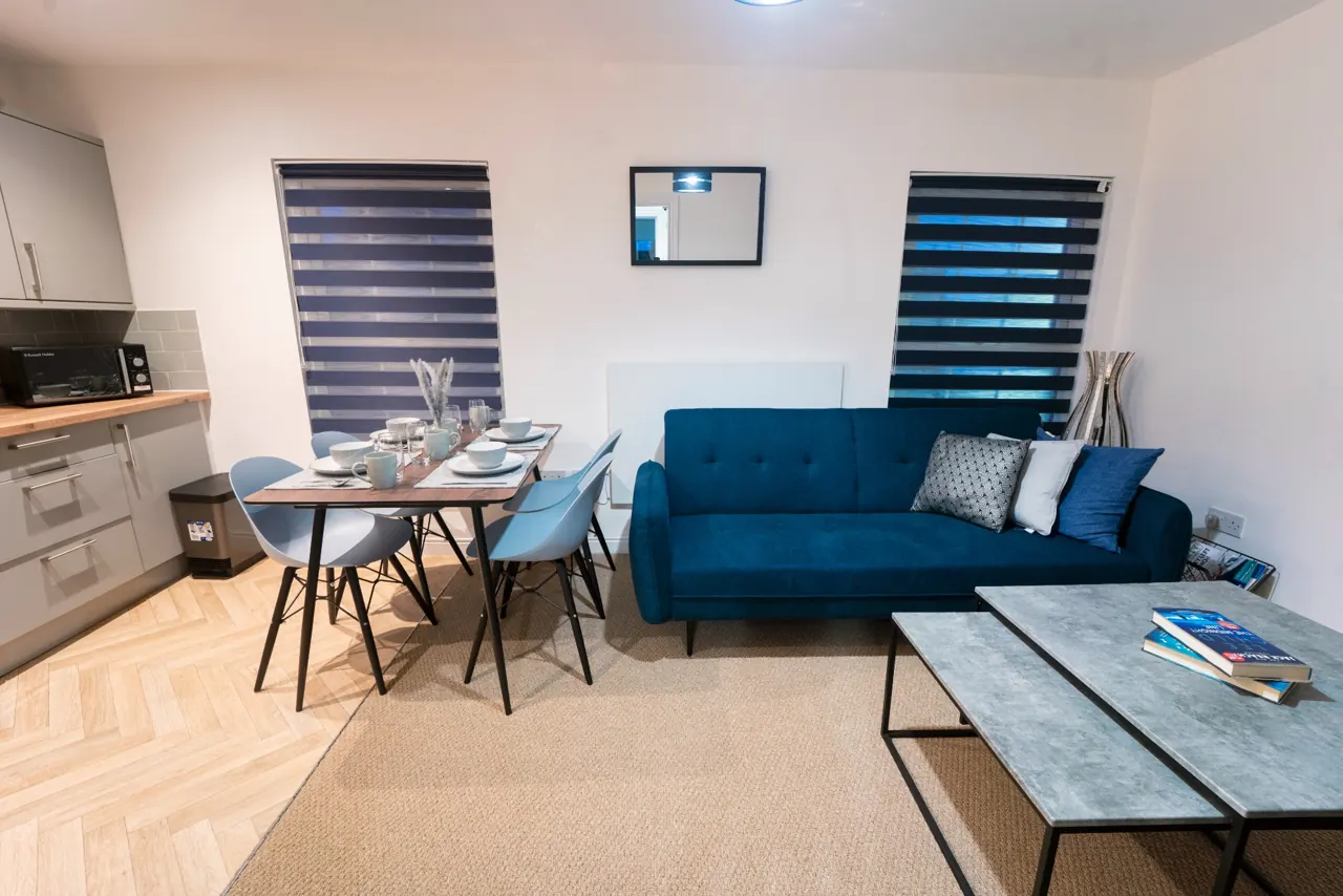 Living and dining space at Hallgate, Wigan