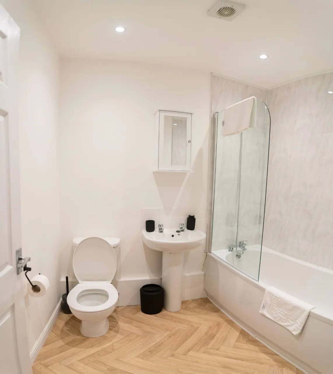 Full bathroom view